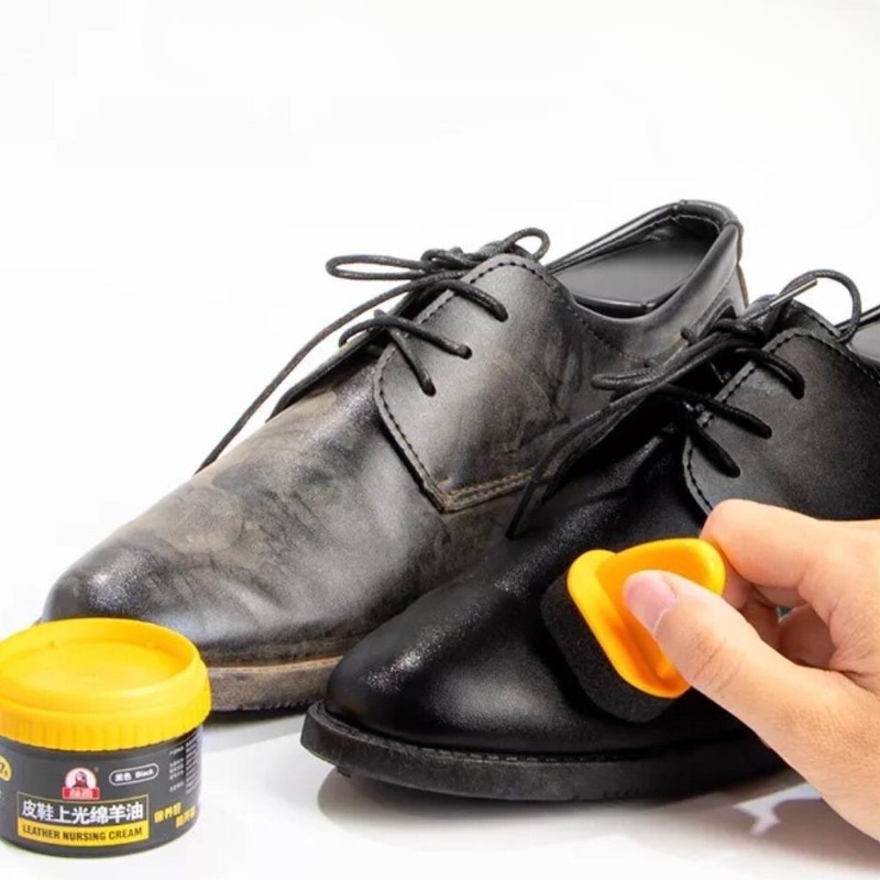 Xi Đánh Bóng Giày Da Làm Bóng Nhanh Đồ Da, Xi Kem Dưỡng Da Có Đầu Mút Hỗ Trợ