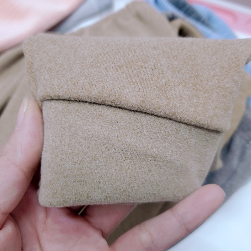 Quần dài rời nhí bo ống mùa đông vải nỉ nhung lông mềm mại dày dặn co giãn in mông thú cho bé trai gái 5-12.5kg