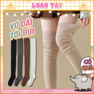 Tất Vớ Dài Ngang Đùi Beni Vân Sọc Dọc Style Nhật Chân Thon Gọn Cực Xinh L2434