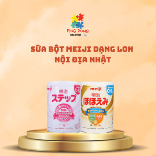 Sữa bột meiji dạng lon 0-1 tuổi - nội địa nhật - pingpongmeiji