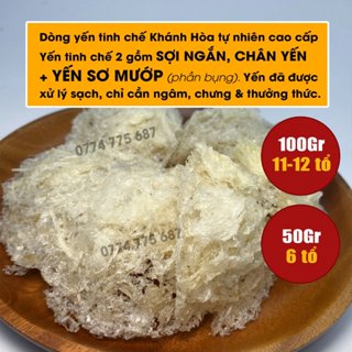 100g Yến Tinh Chế Sợi Nguyên Chất Nha Trang Queen Nest Yến Tinh Chế Nha