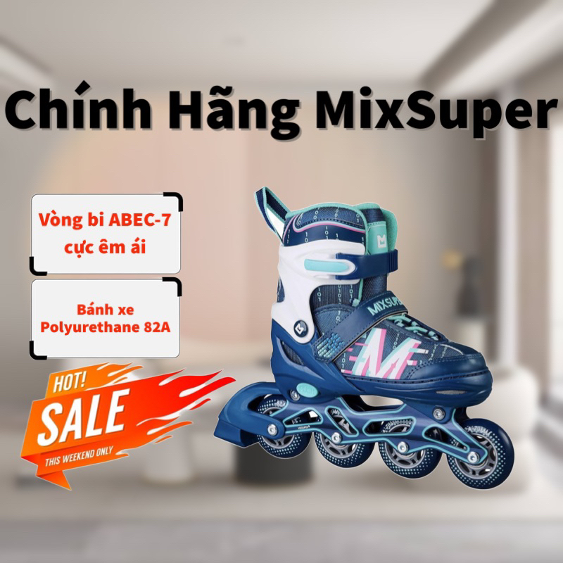 Giày Trượt Patin Trẻ Em 4-16 Tuổi Hãng MixSuper