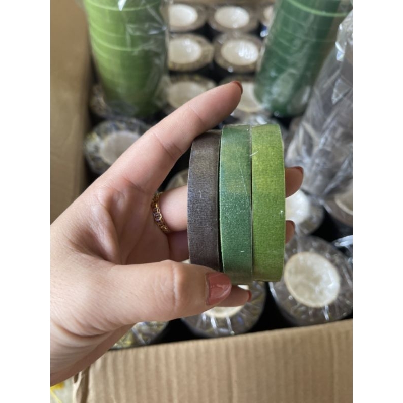 1 CUỘN KEO SÁP QUẤN CÀNH HOA LÁ GIẢ