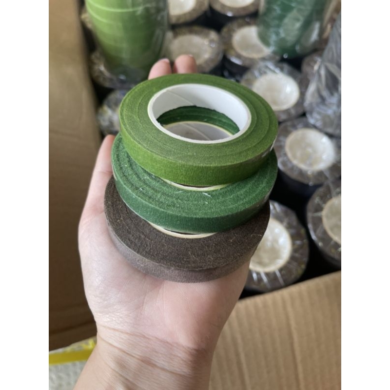 1 CUỘN KEO SÁP QUẤN CÀNH HOA LÁ GIẢ