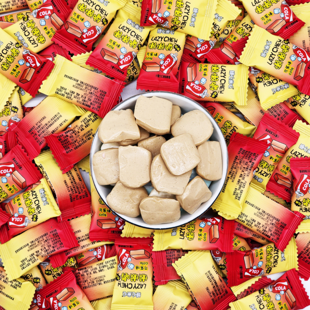 Kẹo Dẻo Vị Trái Cây LazyChew Coca Dâu Lazy Chew ăn vặt TQ