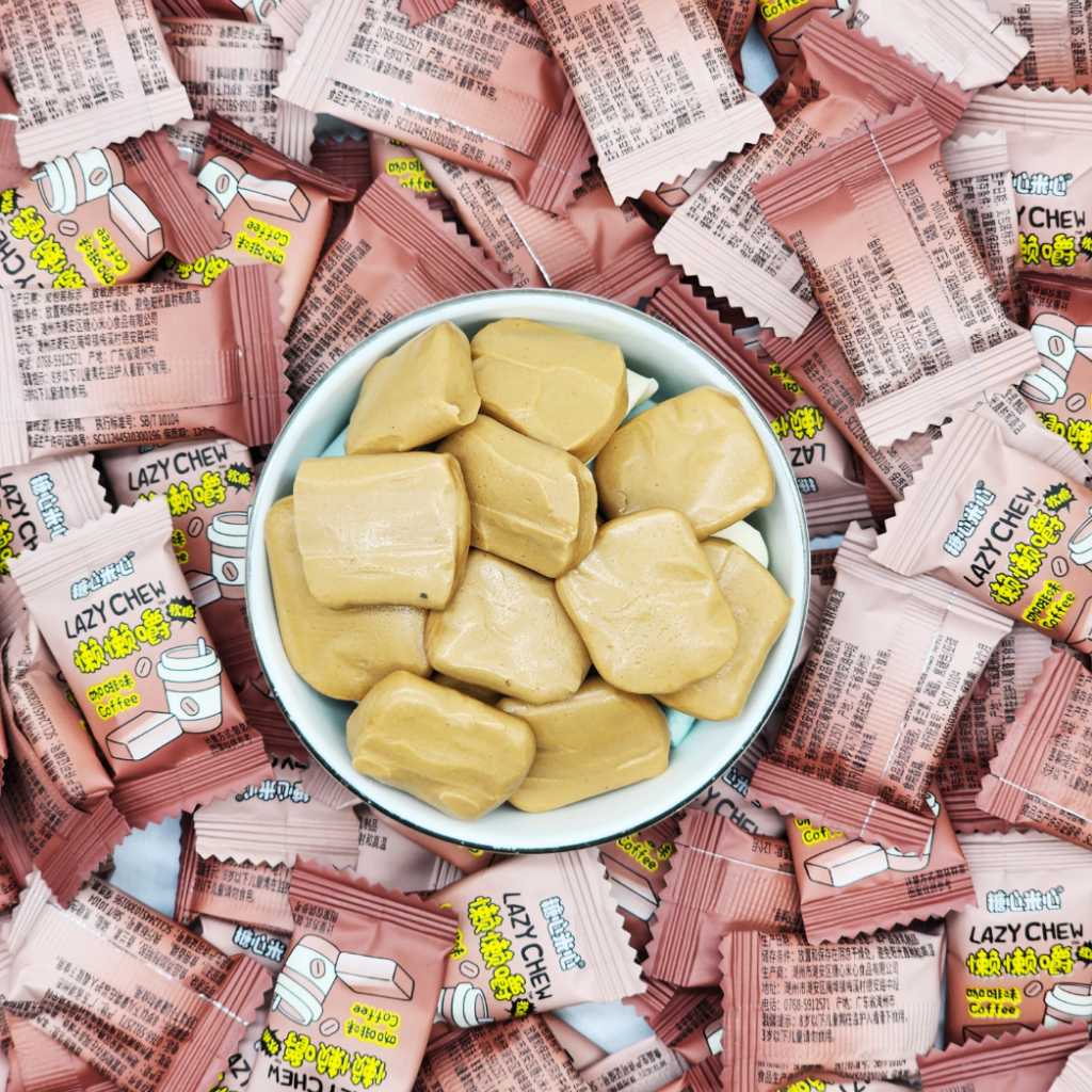 Kẹo Dẻo Vị Trái Cây LazyChew Coca Dâu Lazy Chew ăn vặt TQ