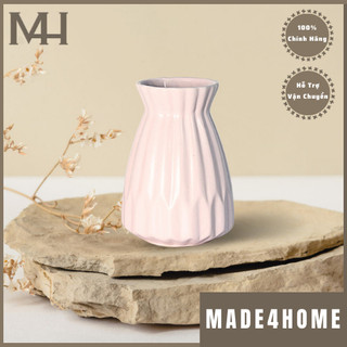 Bình hoa gốm Felizia hoa văn sọc - Made4Home