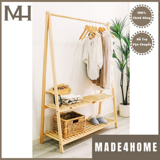 Giá treo quần áo chữ A gỗ thông chắc chắn - Made4Home