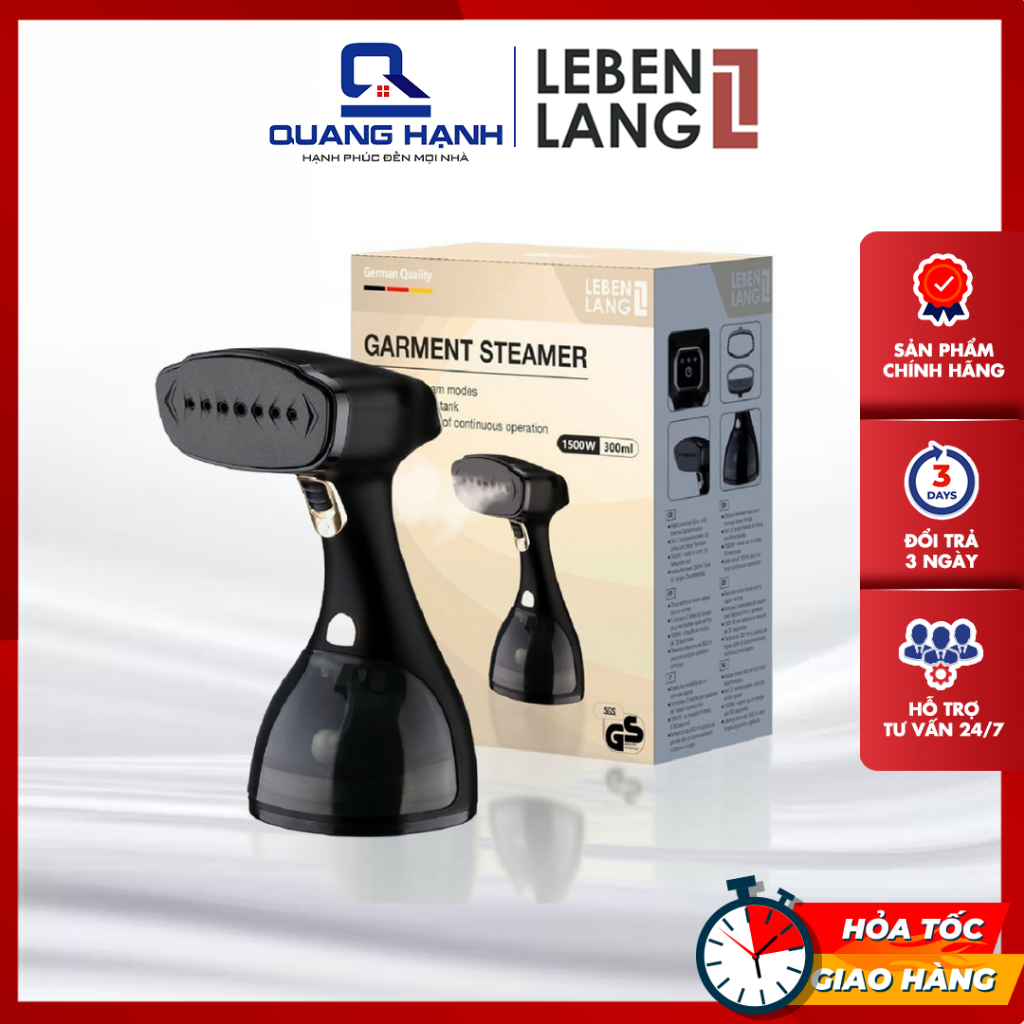 Bàn là hơi nước cầm tay Lebenlang LBD528 LBD528S [Hàng chính hãng, Bảo hành 2 năm]