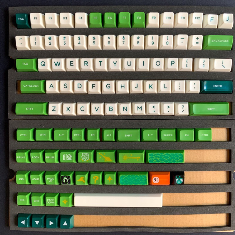 Keycap Slytherin/Harry Potter tráng men siêu đẹp | Nút bàn phím cơ | Profile SA