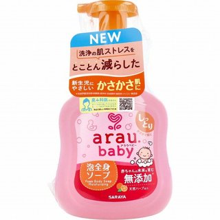 [Mẫu mới Date 2025] Sữa tắm dưỡng ẩm Arau Baby chai 450ml túi 400ml