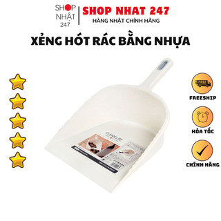 [Hỏa Tốc HN] Xẻng hót rác bằng nhựa Sanada màu trắng Nội địa Nhật Bản