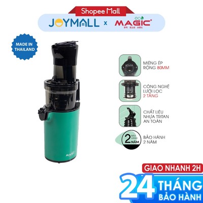 Máy ép chậm miệng rộng nguyên trái Magic Eco AC-137 800ml 200W, Hàng Chính Hãng - JoyMall