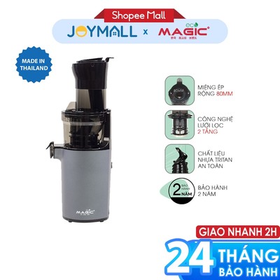 Máy ép tốc độ chậm miệng rộng thế hệ mới Magic Eco AC-139, Hàng Chính Hãng, Trục Xoắn Cơ Học - JoyMall