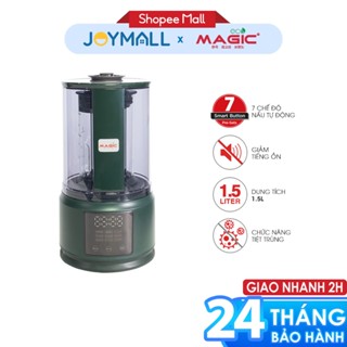 Máy làm sữa hạt đa năng giảm tiếng ồn Magic Eco AC-141 1.5L 500W, Hàng Chính Hãng, 9 Chương Trình Nấu Tự Động - JoyMall