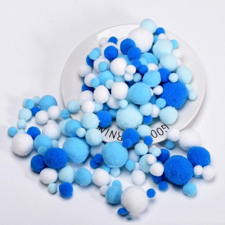 [10 quả] Quả Bông Pom Pom Size 3cm, 3.5cm, 5cm, quả bông bi trang trí thủ công handmade