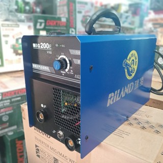 Máy hàn mig không xài khí 1kg - 5kg riland - mig 200e cam kết kết máy chính hãng 100%