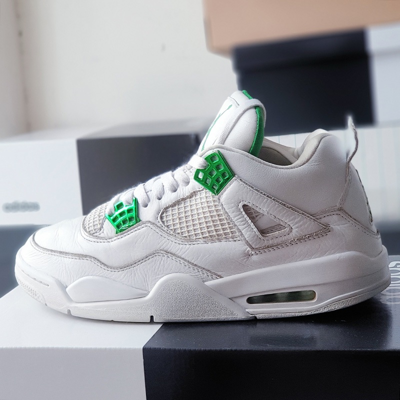 Giày Air Jordan 4 Retro Metallic Green CT8527-113, size 42.5, real 2hand