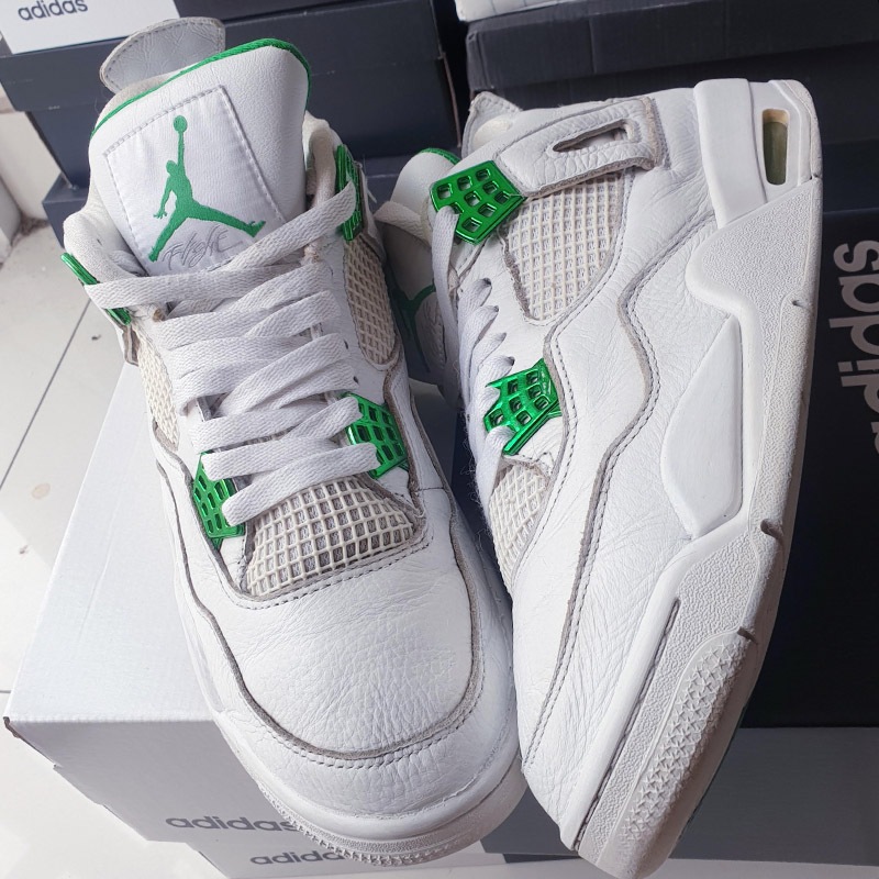 Giày Air Jordan 4 Retro Metallic Green CT8527-113, size 42.5, real 2hand