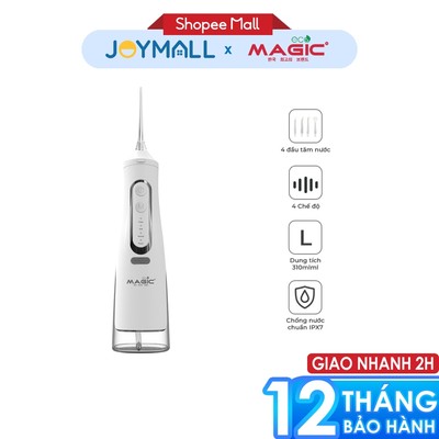Máy Tăm Nước Magic Eco PRO81 310ML, Hàng Chính Hãng, Làm Sạch Sâu Mảng Bám Mọi Ngóc Ngách - JoyMall