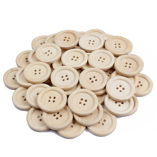 Cúc gỗ trơn-set 5 cái