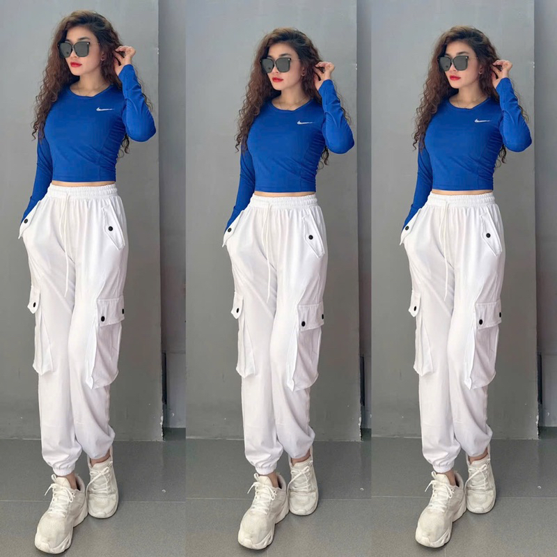 Áo Croptop tay dài Kiểu Nữ Ôm Body Sexy