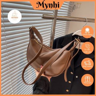 Túi đeo chéo deo kẹp nách da mềm bóng form rộng size 26cm SMN556