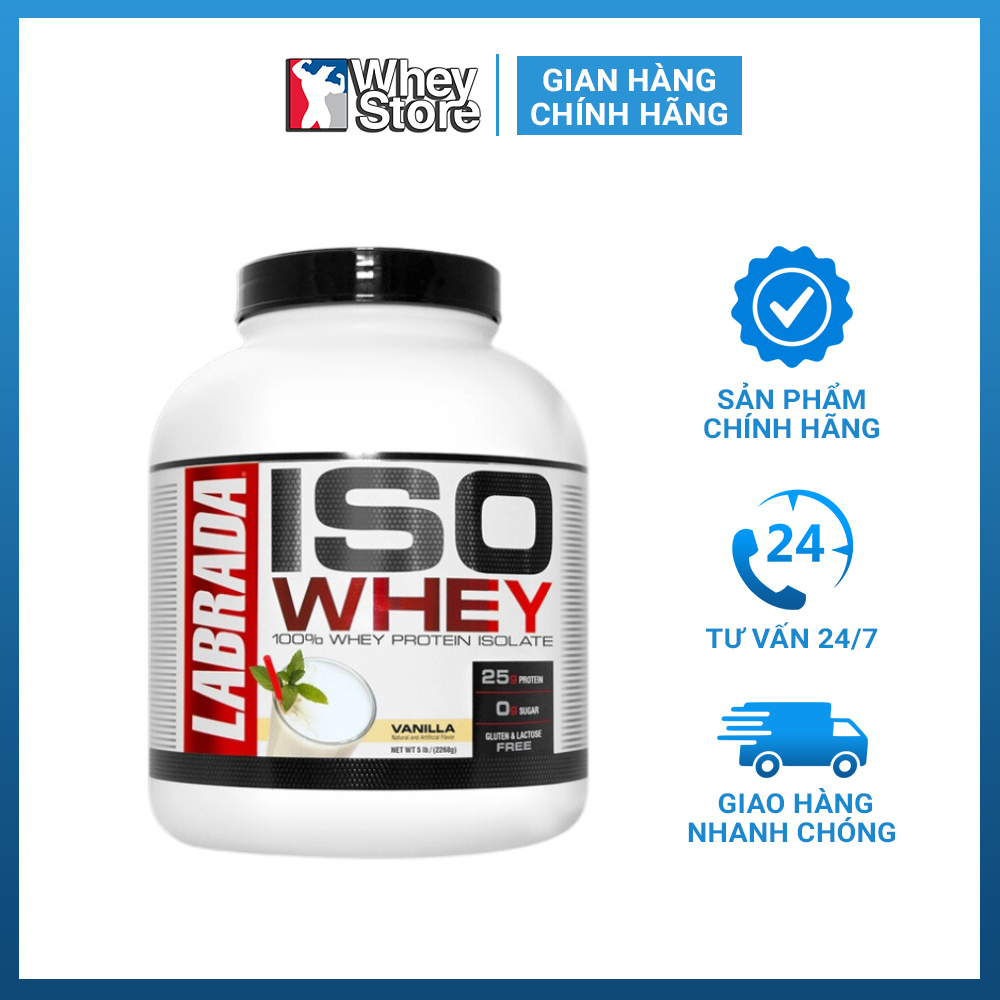 Sữa Tăng Cơ Labrada Iso Whey 5lbs Chính Hãng
