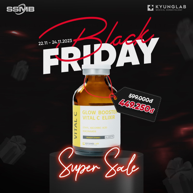 Glow Booster Vital C Kyunglap Giúp Da Trắng Sáng