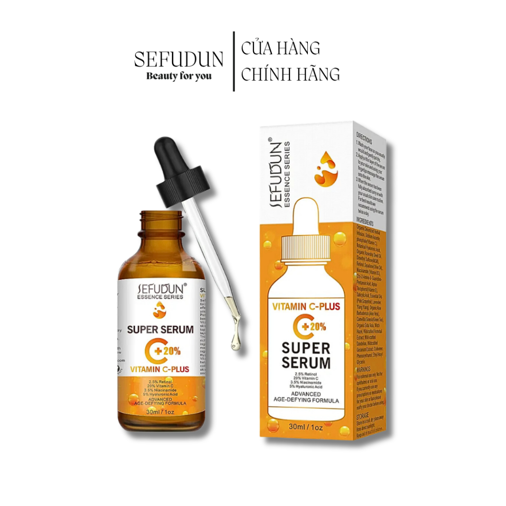Serum Vitamin C 20% Sefudun Làm Trắng Da Tự Nhiên