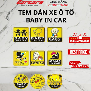 Tem trang trí ô tô Baby In Car - Better Car