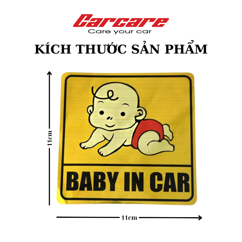 Tem trang trí ô tô Baby In Car - Better Car