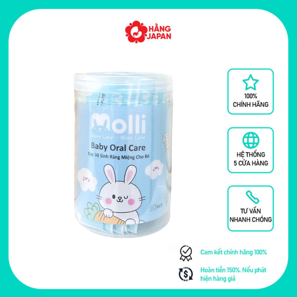 Cây rơ lưỡi Molli Hàn Quốc dạng que cho em bé, trẻ em sơ sinh