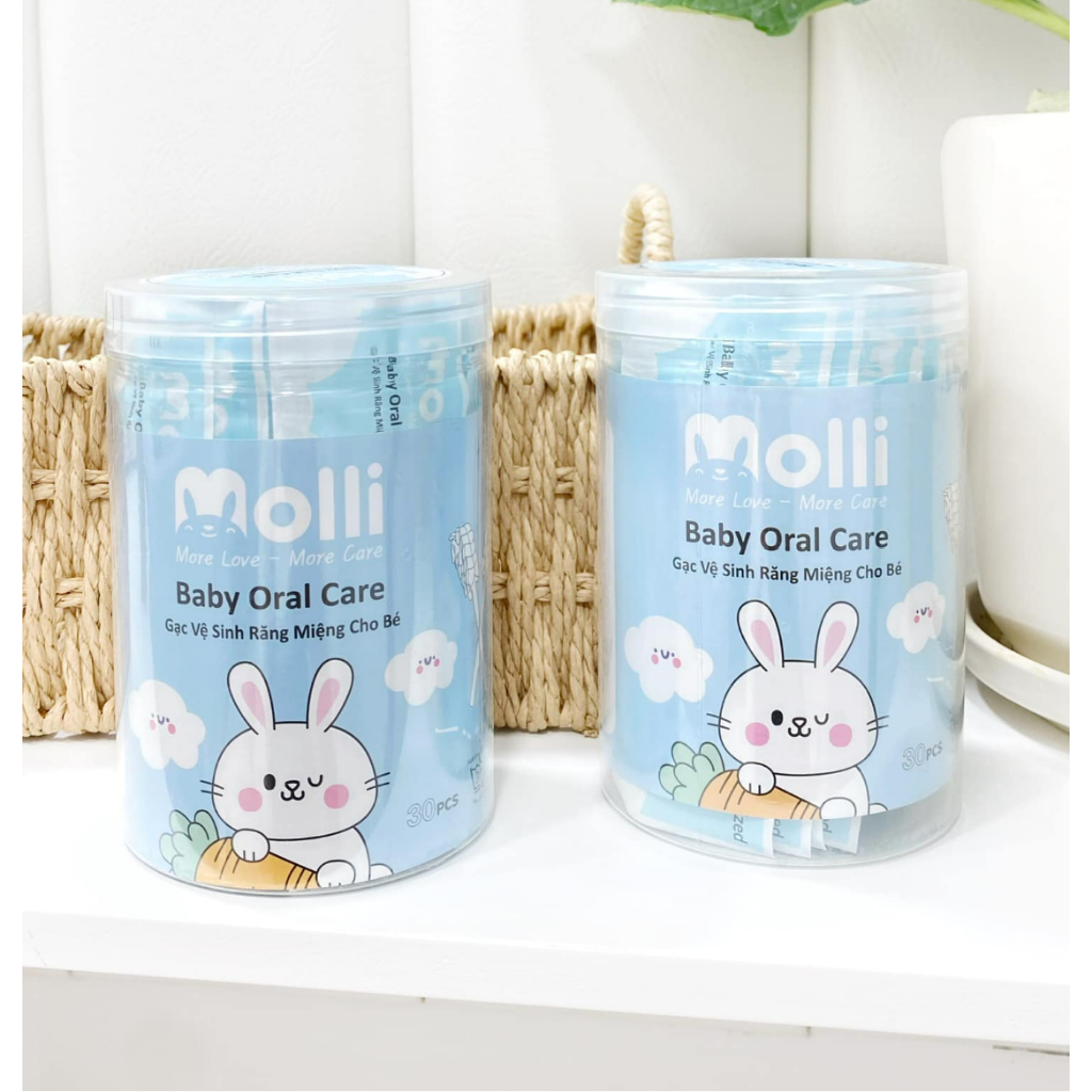 Cây rơ lưỡi Molli Hàn Quốc dạng que cho em bé, trẻ em sơ sinh