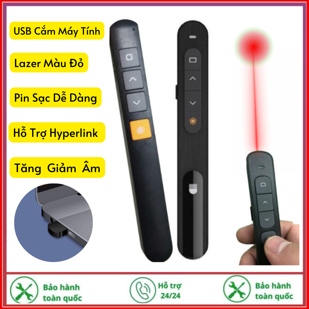 Bút Trình Chiếu Lazer Không Dây T-88 Tia Đỏ Đa Năng Điều Khiển Slideshow Chuyên Nghiệp Cho Thuyết Trình, Giảng Dạy