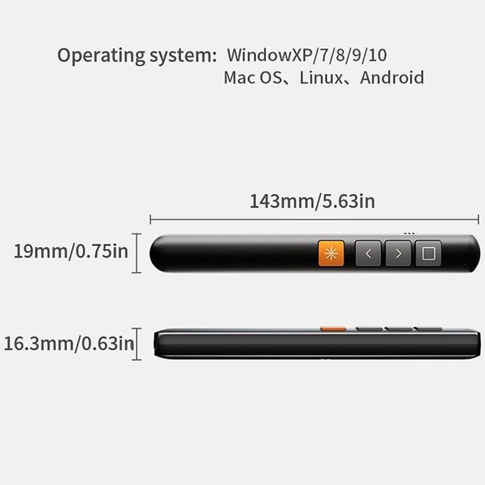 Bút Trình Chiếu Lazer Không Dây T-88 Tia Đỏ Đa Năng Điều Khiển Slideshow Chuyên Nghiệp Cho Thuyết Trình, Giảng Dạy