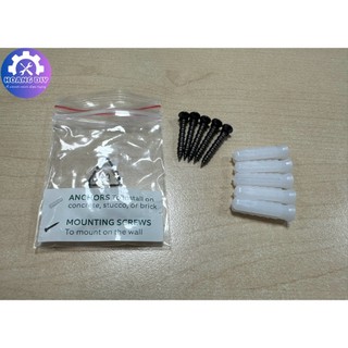 Bịch 5 vít m3 x 25mm kèm tắc kê tiện dụng.