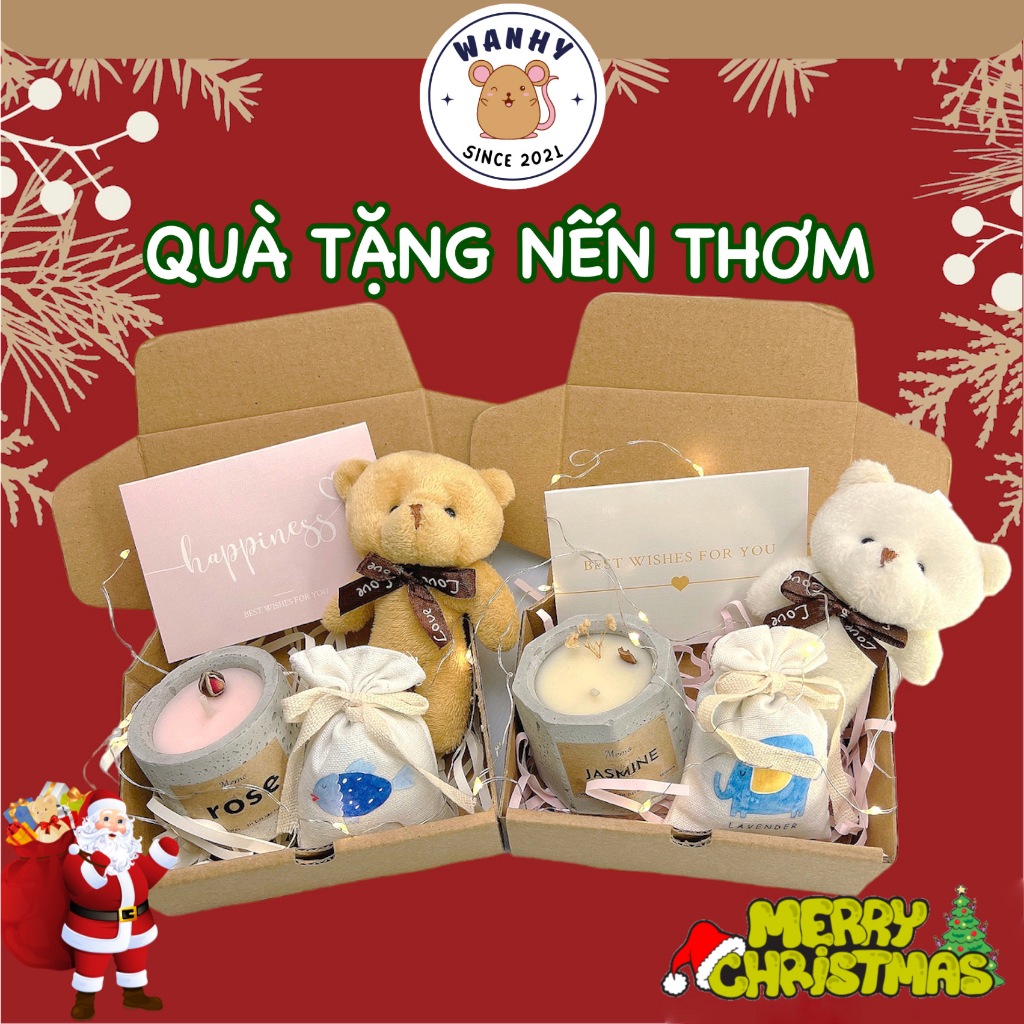Set quà Nến Thơm sinh nhật cho nữ tặng kỷ niệm tình yêu, bạn gái người yêu độc lạ