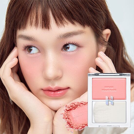 💗HAPPYRIM PICK💗PHẤN MÀ KÈM CỌ HOLIKA HOLIKA MY FAVE INFLUSING BLUSH 5.5g