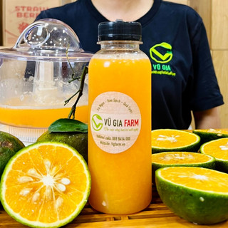 Vg farm nước ép cam chai 300ml nguyên chât