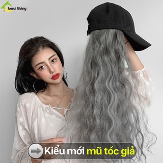 Tóc giả mũ thể thao NAGO,mũ lưỡi trai kèm tóc giả, tóc giả nữ, mũ + tóc giả, tóc giả nữ nguyên đầu