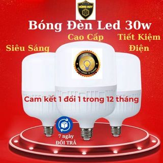 Bóng đèn led 30w, siêu sáng, tiết kiệm điện,