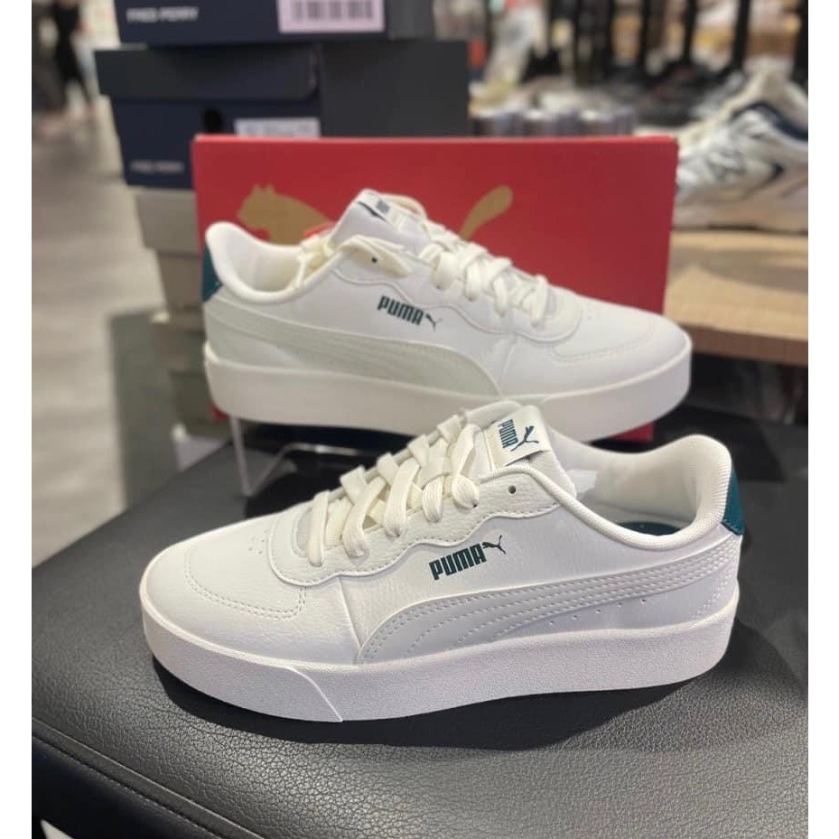 Giày thể thao nữ Skye Clean phối màu white-green năng động, êm ái chính hãng sale