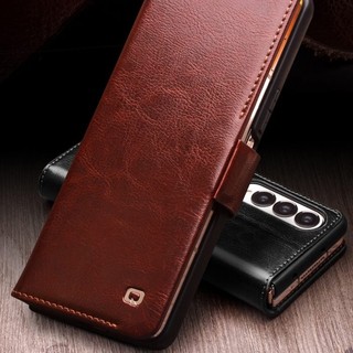 Bao da Galaxy Z Fold 4 Qlino Wallet da bò thật
