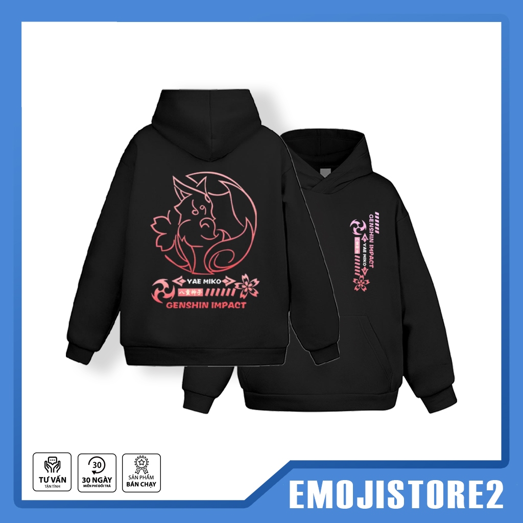 Áo khoác hoodie Genshin Impact áo ấn tượng áonỉ unisex thu đông