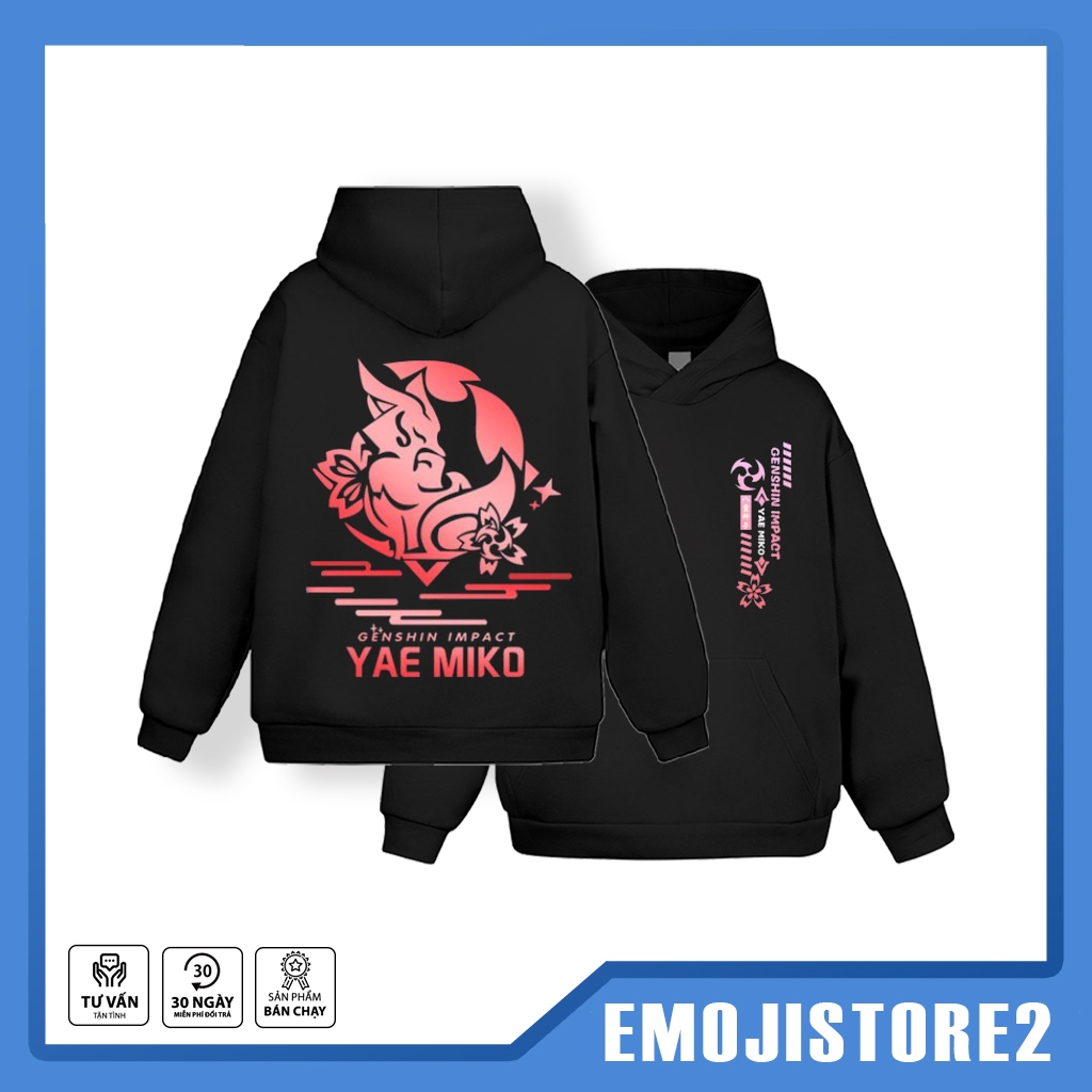 Áo khoác hoodie Genshin Impact áo ấn tượng áonỉ unisex thu đông