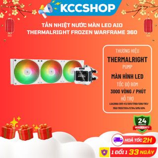 Tản Nhiệt Nước Màn Led AIO Thermalright Frozen Warframe 360 Đen + Trắng ARGB - Bảo Hành 24 Tháng