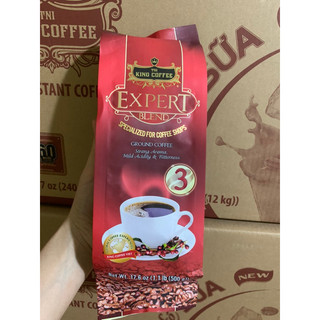 [Combo 5 gói] Cà Phê Rang Xay King Coffee Expert Blend 1 – Gói 500g Đậm Đà Thơm Ngon