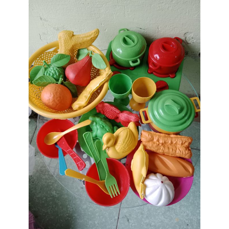 Đồ chơi nấu ăn/củ quả/bánh/hải sản cân kí 500g dành cho bé iu