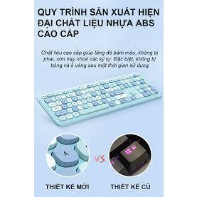 Combo bàn phím và chuột không dây MOFII 666 thiết kế hiện đại đa dạng màu sắc dùng chip USB 2.4GHz- Chính Hãng